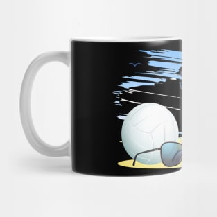 it' s  summer  time sports card .volleyball Mug